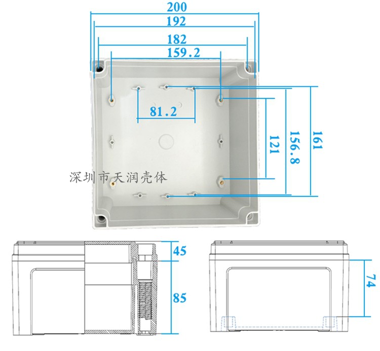 屏蔽盒,控制器铝盒