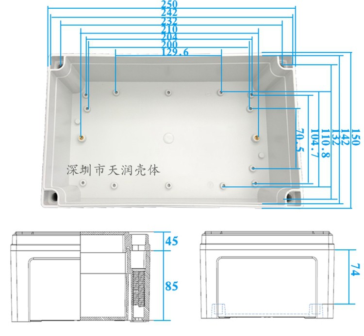 电路板铝外壳,控制器铝盒